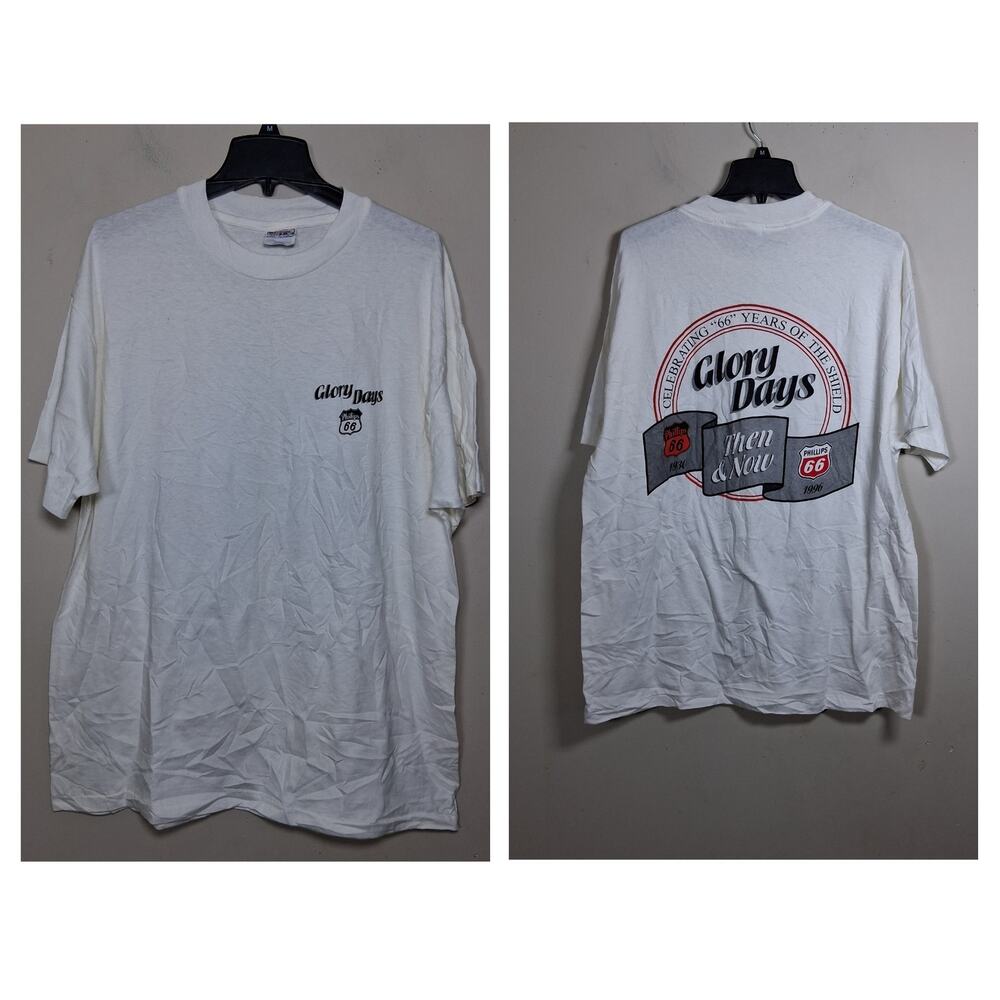 Vintage 1996 Phillips 66 Glory Days T Shirt XL USA Made Hanes Beefy T